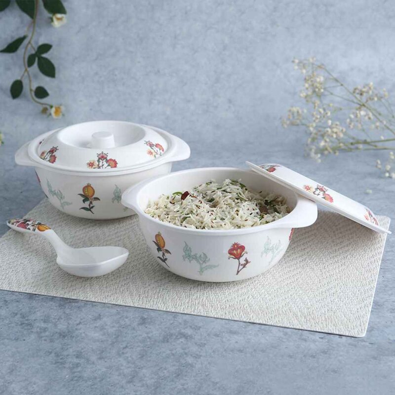 Venice Red Dinner Set of 31 Pcs | 100% Food Grade Melamine | Elegant | Break & Stain Resistant | Designer Dinnerware - Image 5