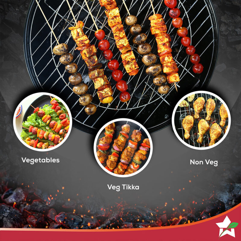 Woderchef Renewed Charcoal Barbeque, BBQ Charcoal Grill, Outdoor Grilling, 1 Year Warranty - Image 5