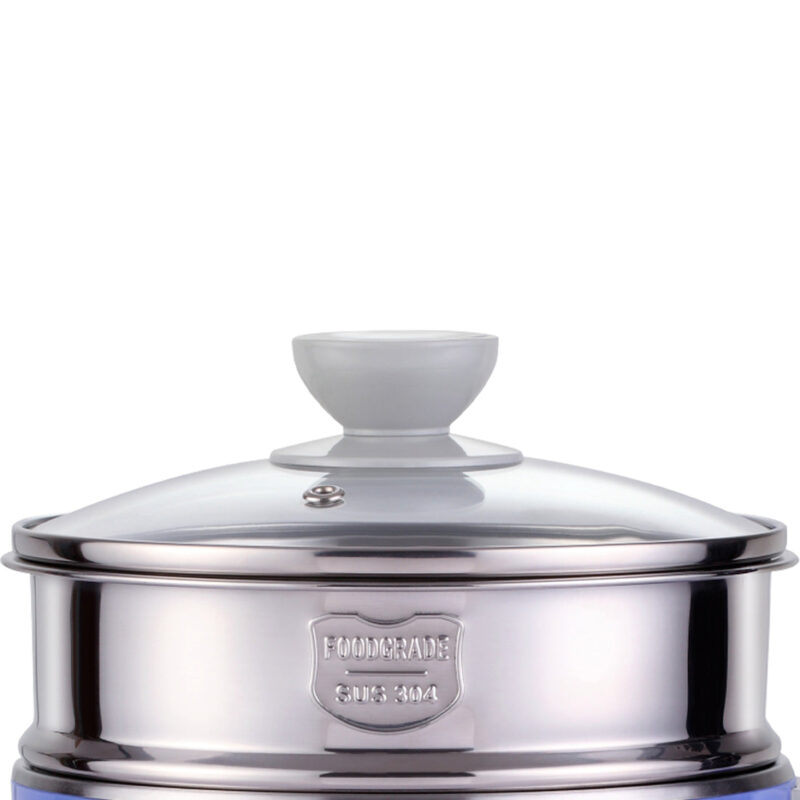 LUXE Multicook Stainless Steel 1.2 L Electric Kettle, 1000W, Red - Image 4