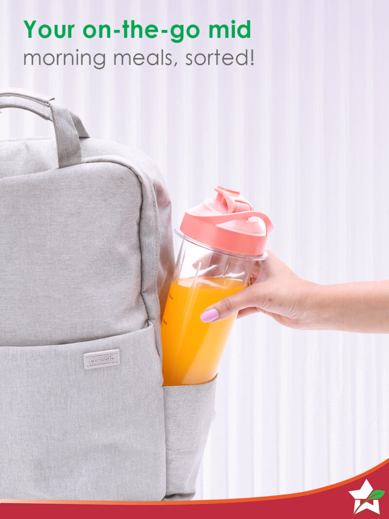 Magneto Blender | Smoothie & Juice Maker | World’s Safest with Magnetic Induction Tech | Variable Speed | Automatic with 60-sec auto-stop | Portable with Sipper Jar | 2-Year Warranty - Image 4