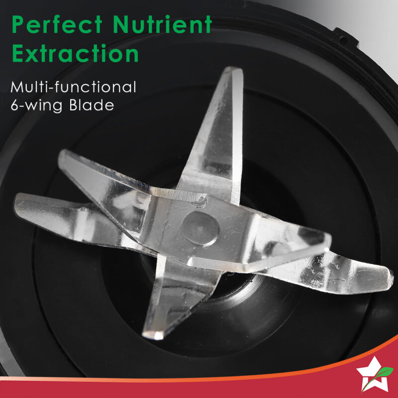 Nutri-blend Activ Mixer Grinder Blender, Smoothie Maker, 500W 22000 RPM 100% Full Copper Motor, 2 Unbreakable BPA Free Jars, SS Blades, 2 Year Warranty, Recipe book by Chef Sanjeev Kapoor, Red - Image 4