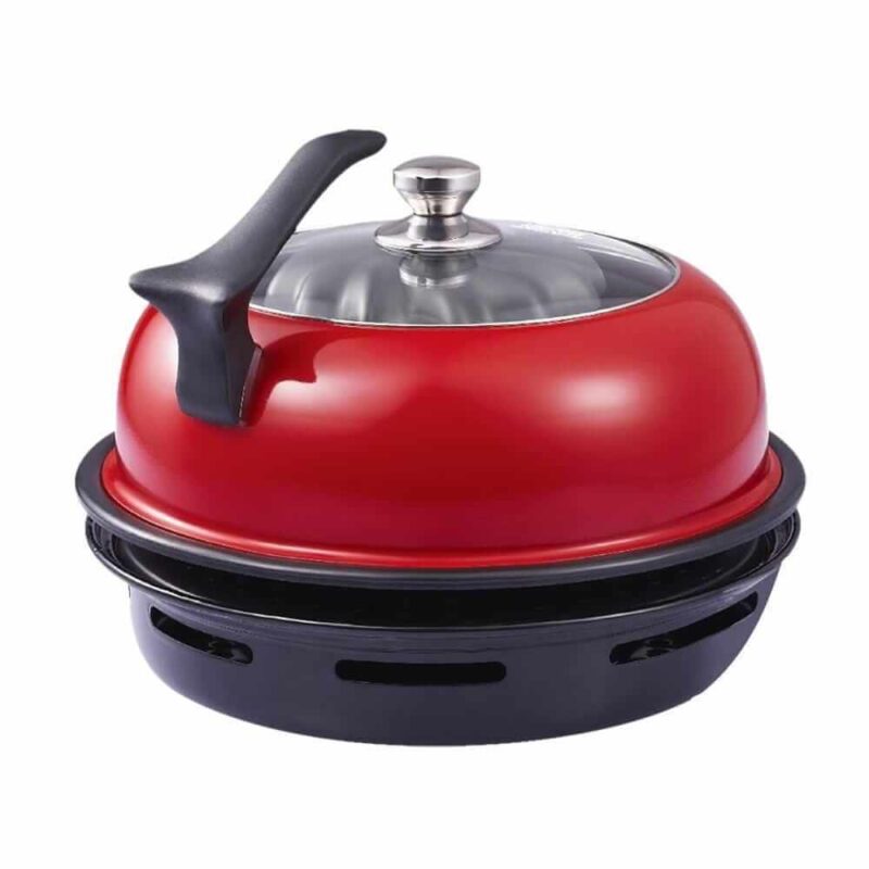 Wonderchef Renewed Gas Oven Tandoor 4 Pieces Set | 2-in-1 Oven and Tandoor | Ideal for Rotis and Naans, Tikkas, Kebabs, Cakes and Cookies | Non-stick Tandoori Trays | Black & Red - Image 10
