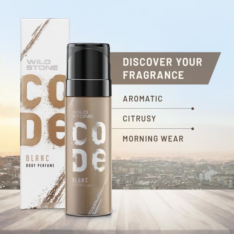 4x Wild Stone CODE Blanc Body Perfume for Men, 150 Ml  - Pack of 4 - Image 2