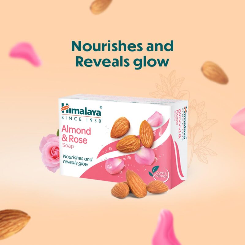 Himalaya Herbals Almond & Rose Soap, 75gm - Image 5