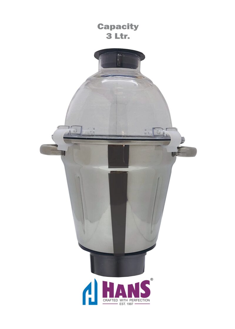 HANS Dominar X Pro 1800 Watts 2.5 HP Commercial Mixer Grinder With 2 Jar Heavy Duty Black Grey - Image 8