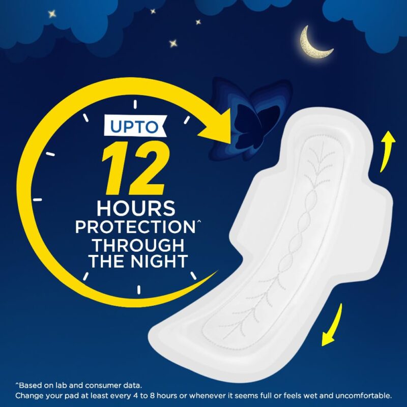 Stayfree Secure Nights XXL | 40 Pads| Cottony Soft Sanitary Pads for Women | Upto 100% leakage protection | Buy XXL at XL price | Absorbs 2x Faster with Wider Back | - Image 3