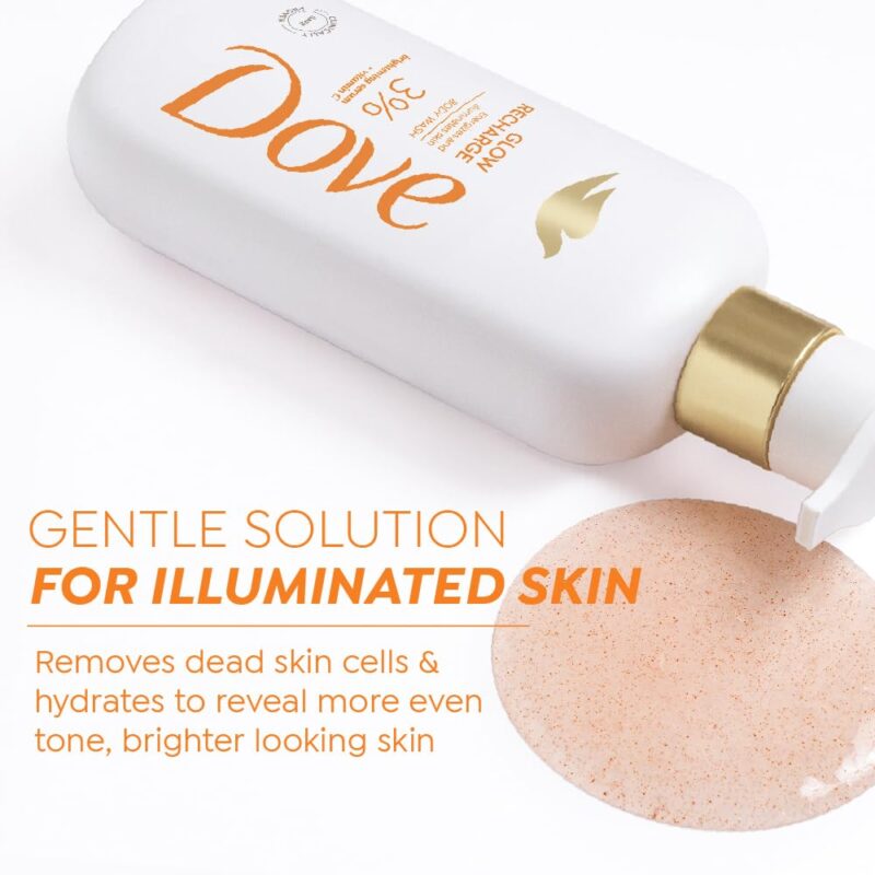 Dove Glow Recharge Serum Body Wash | 3% Brightening Serum + Vit C | Energizes & Illuminates skin | Paraben & SLS free | 300 ml - Image 7
