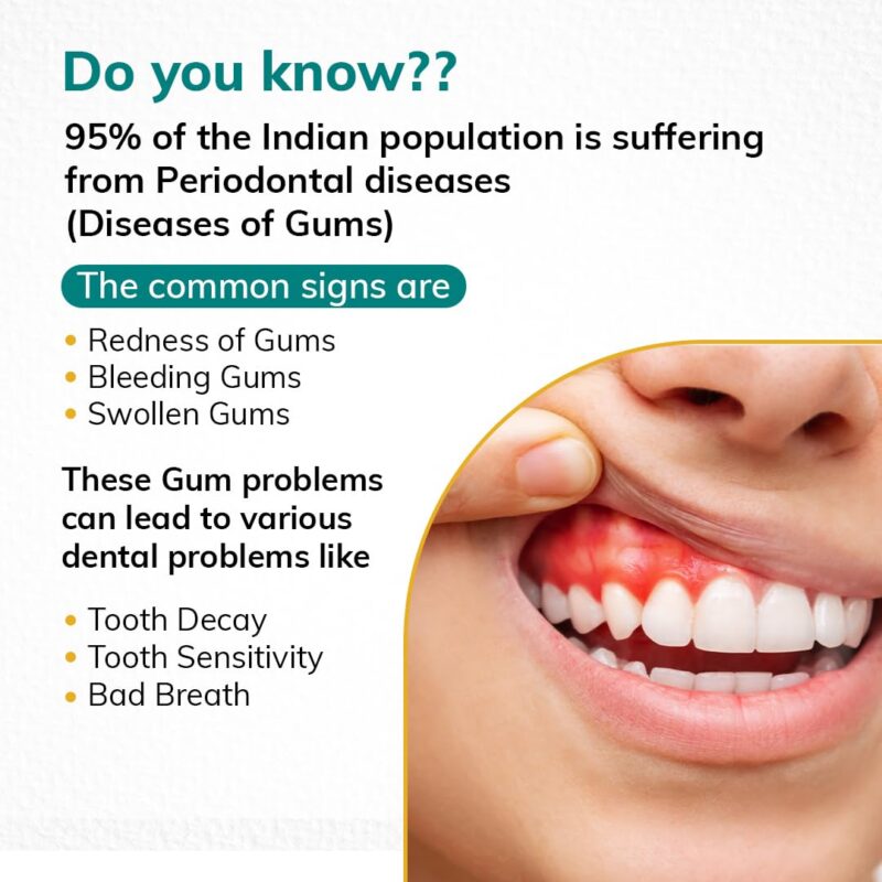 Vedistry Ayurvedic Gumcare Gel | Complete oral care for healthy gums and strong teeth | with babul, neem, Kapur, Bakul | Ayurvedic Gum care Toothpaste 50 Gram - Image 8