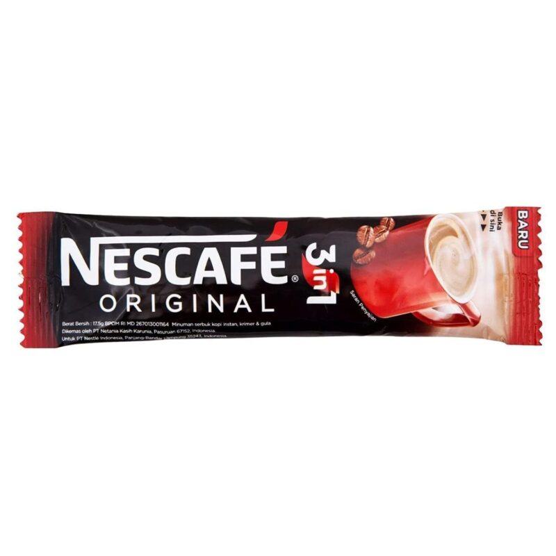 Nescafe 3 In 1 Original Soluble Coffee Powder Beverage, 30 Sachets Bag Instant Coffee 525Gm (Imported) - Image 9