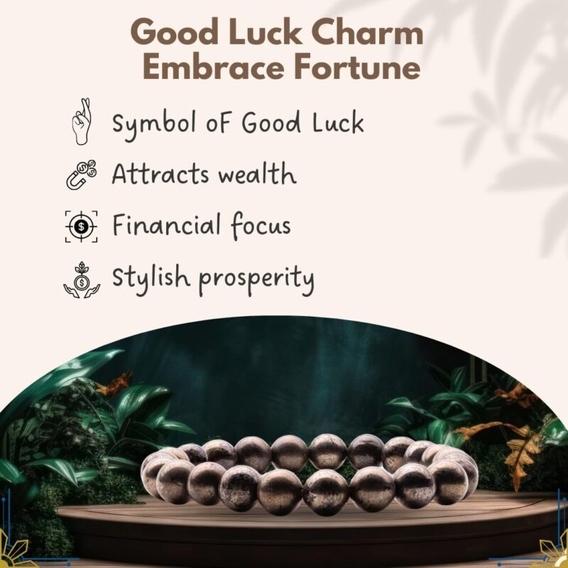 Plus Value Pyrite Bracelet Money Magnet Abundance Wealth Bracelet for Men Women Boys and Girls Reiki Healing Chakra (Beads Size: 8mm, Jute Bag) - Image 6