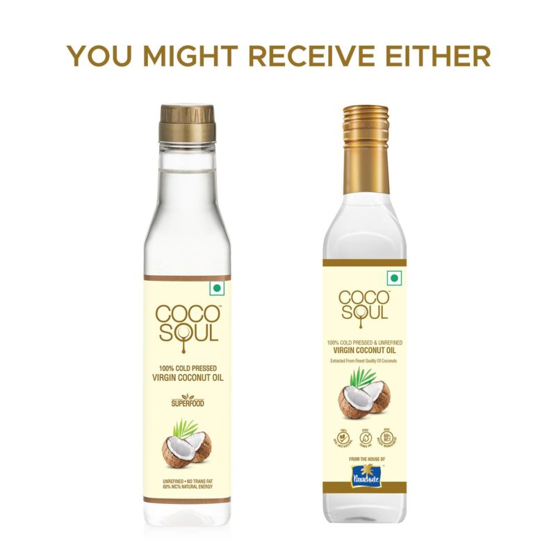 Coco Soul Cold Pressed Unrefined Virgin Coconut Oil | 60% MCT | Multipurpose Usage | Daily Cooking| Keto Friendly | Naturally Cholesterol Free | A1 grade real coconut | From Makers of Parachute 250 ml - Image 5