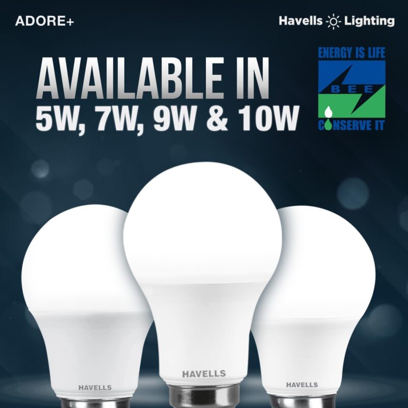 Havells 9W LED Bulb|Energy Efficient|Longer Battery Life|Ultra Lighting|Upto 4KV Surge Protection|Made in India|Pack of 1 - Image 4