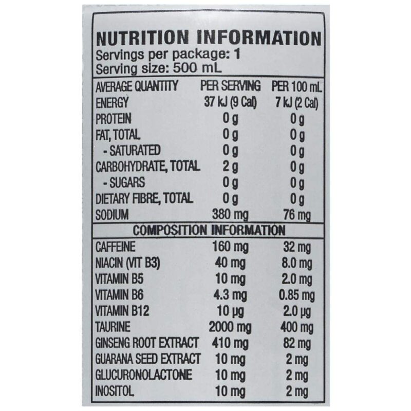 Monster Energy Chefsneed Ultra Zero Drink, (Pack Of 12 Cans X 500Ml Each), Vegetarian - Ultra Zero - Image 4