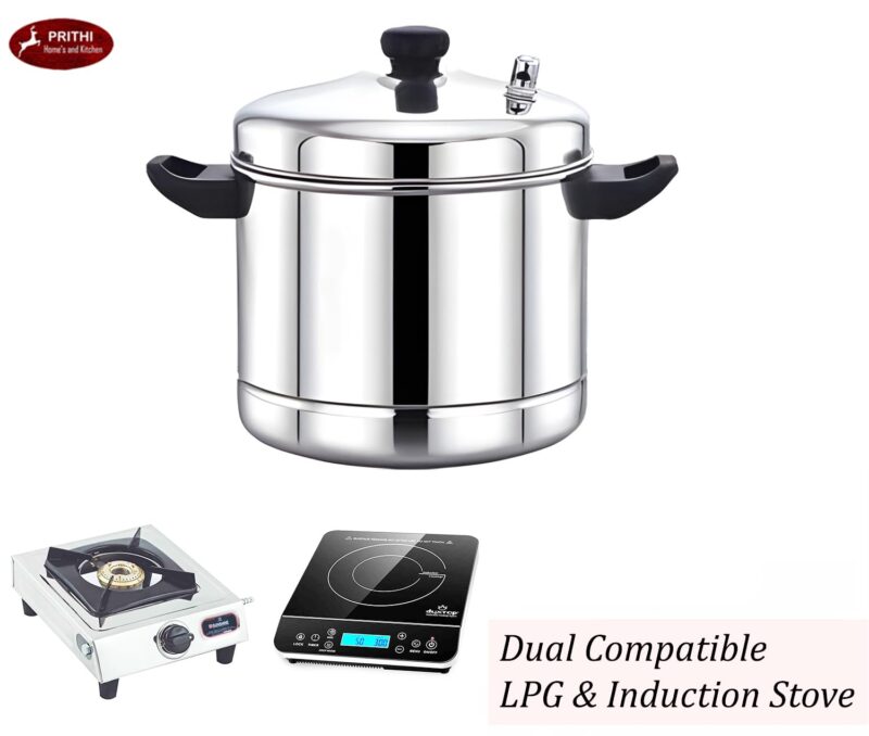 Prithi Home's and Kitchen 24 Cavity 6 Plate Idli Cooker, 24 Idli Maker Stainless Steel Idli Maker 24 Cavity Stainless Steel Idly Pot (6 Plate 24 Idli) - OCM Model - Image 6