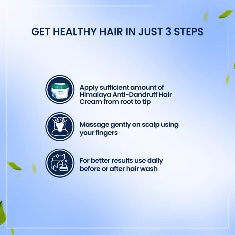 Himalaya Anti-Dandruff Hair Cream | Removes & Prevents Dandruff | Non Sticky Oil Replacement Hair Cream | Soothes Scalp | With Tea Tree Oil & Tulsi | For Women & Men | 100ml - Image 5