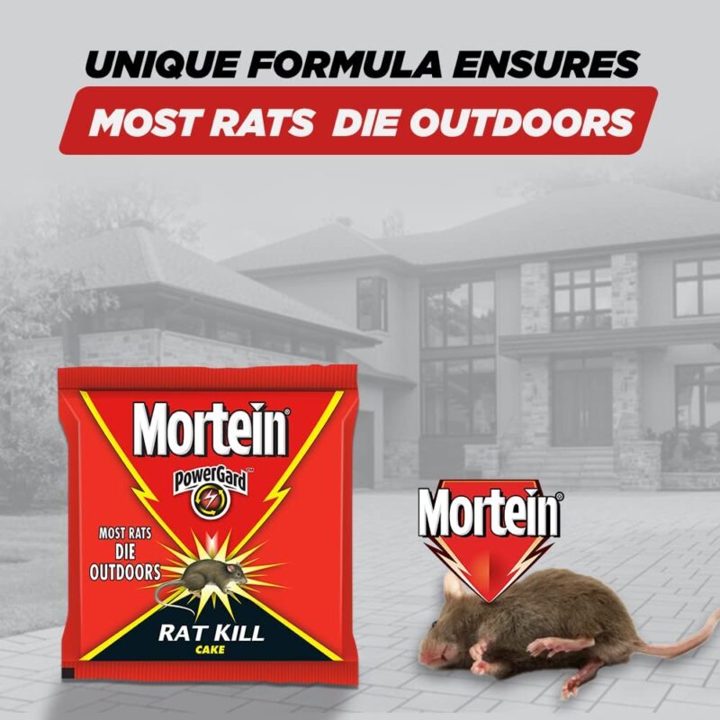 Mortein 100 G (Pack of 10) Powergard Rat Kill Cake| Kills Rats Outdoors in One Feed | Effective Against All Types of Rats - Image 7