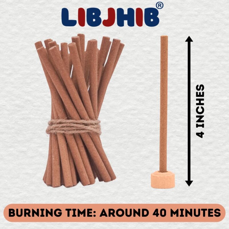 LIBJHIB® Loban Luxury Dhoop Sticks Combo Pack of 2 (120 Grams Each) - Luxury Scented Dhoop Sticks for Religious Use, Meditation, Aromatherapy, and Relaxation - Calming Fragrance. - Image 4