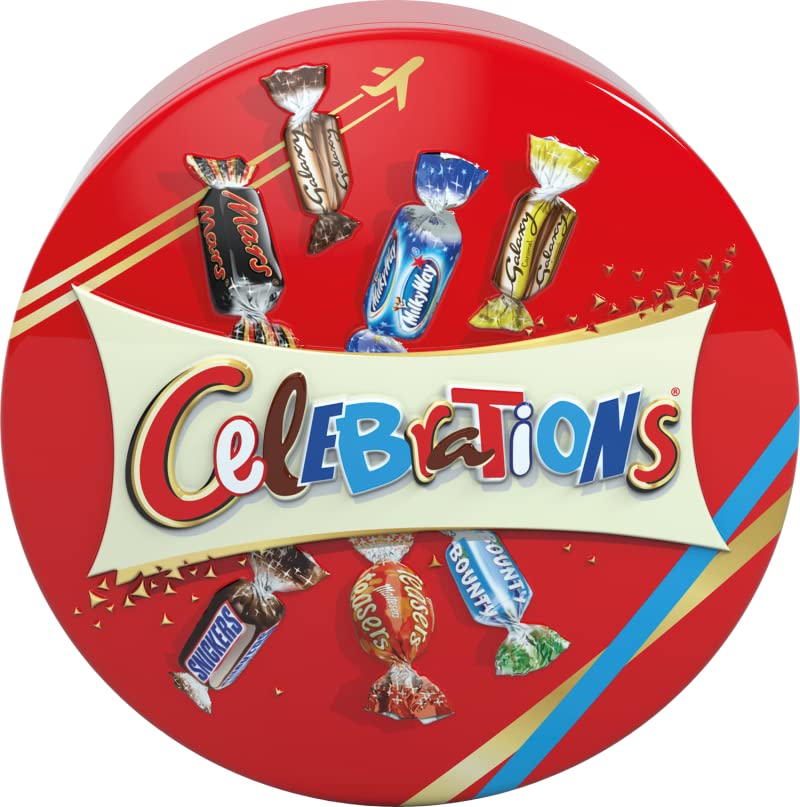 Mars Celebration an Assortment Of Milk Chocolates Tin Specialy For Gift Box 165g (Imported)