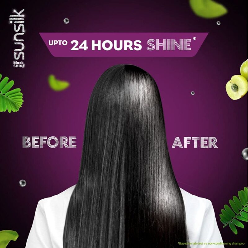 Sunsilk Stunning Black Shine Shampoo, 650 ml - Image 5
