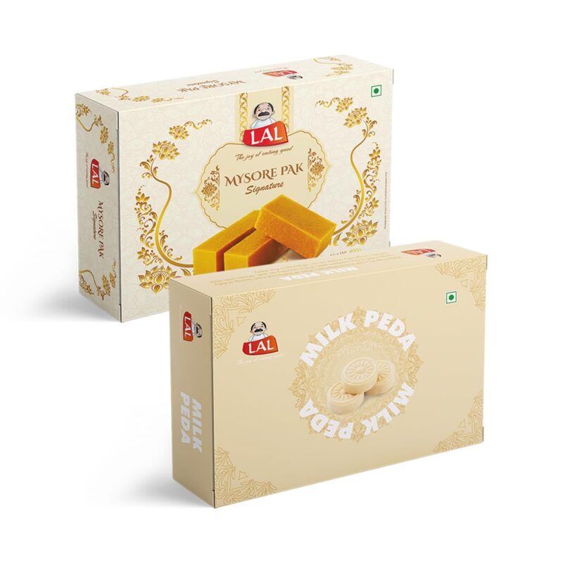 Mysore Pak Signature 400gm & Milk Peda 400gm - Image 2
