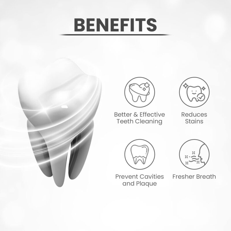 PROTOUCH Hi Shine Toothpaste | Teeth Whitening, Cavity Prevention and Superior Cleaning | With Charcoal | SLS & Fluoride Free Toothpaste with N-HA for teeth remineralization & Active Cleaning - Image 6