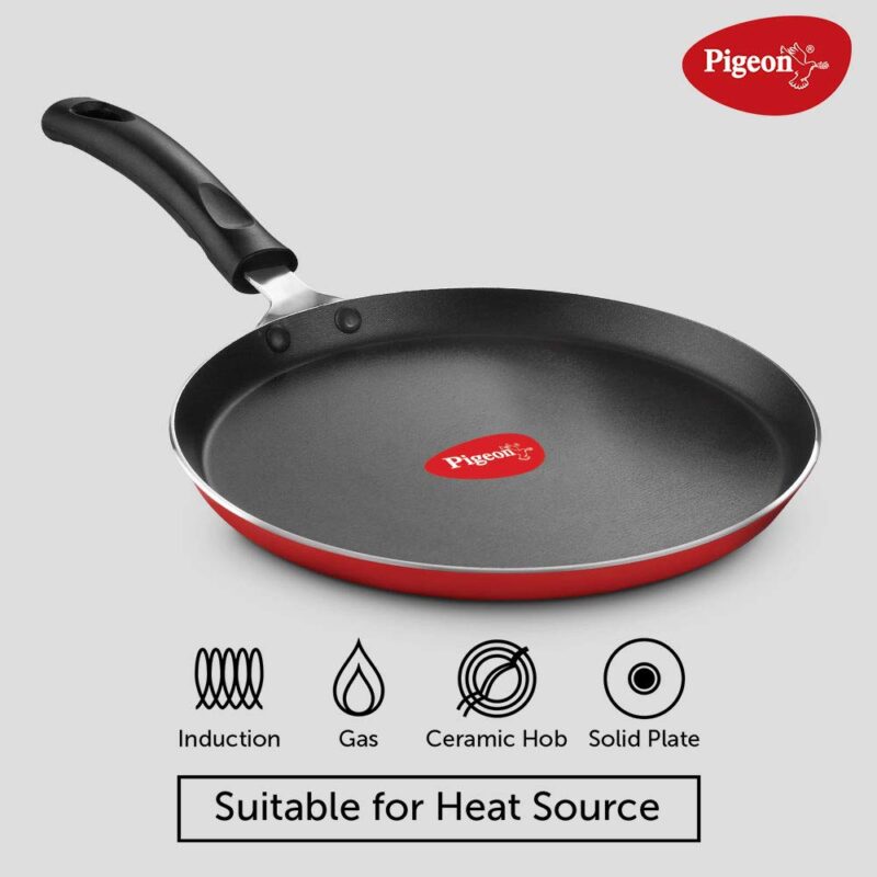 Pigeon by Stovekraft Aluminium Storm Tawa 280 IB, Red - Image 4