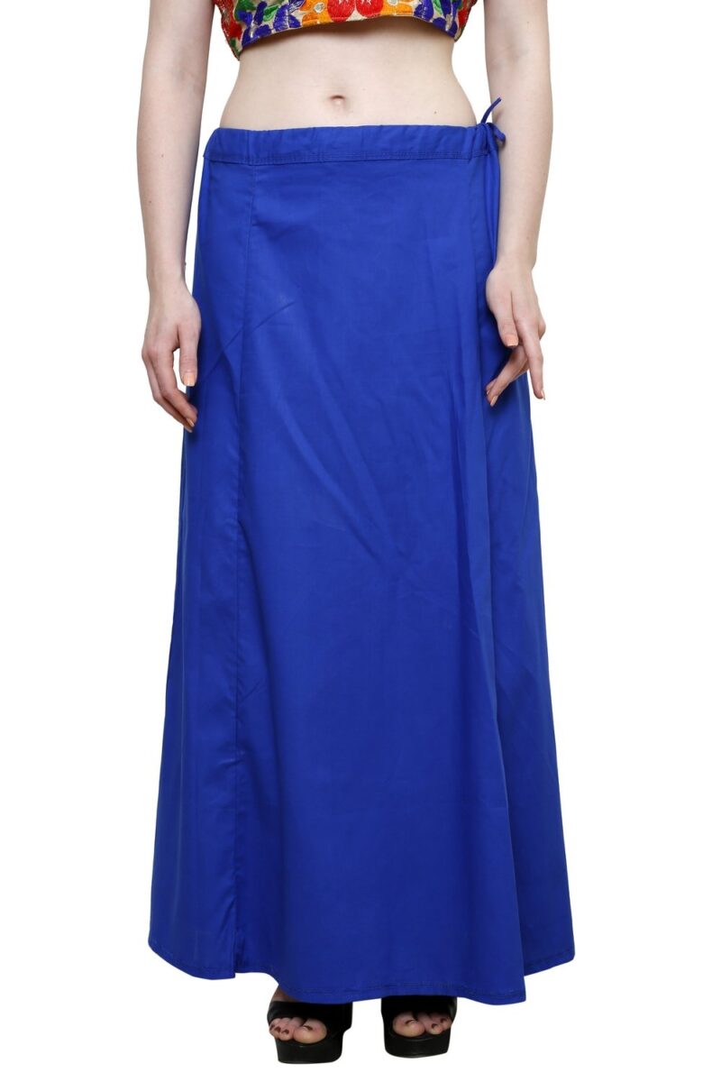 Pistaa's combo of Women's Soft Cotton Ink Blue and Dark Pink Color Best Readymade Inskirt Saree petticoats - Image 8