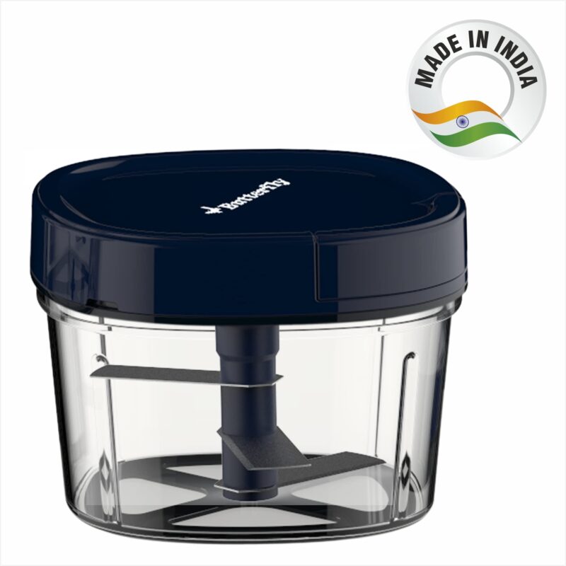 Butterfly Jet Elite 750-Watt Mixer Grinder with 3 Jars (Grey) & Butterfly Premium Plastic Vegetable Chopper 600 ml Blue - Image 3