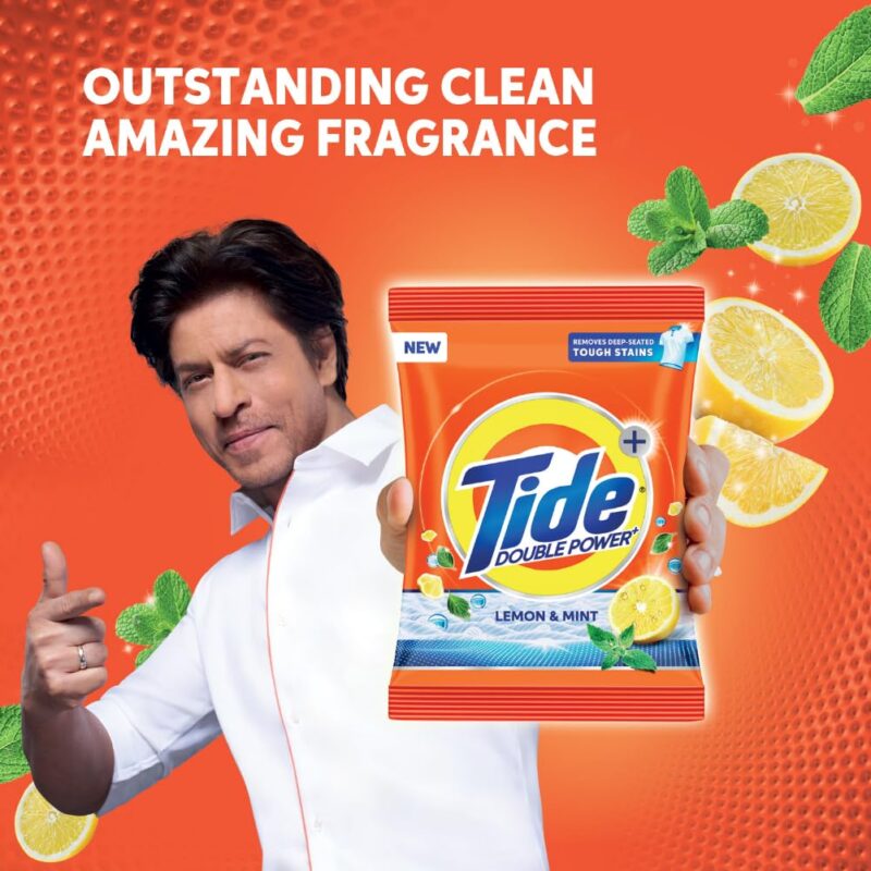 Tide Plus Extra Power Detergent Washing Powder - 4 kg (Lemon and Mint) with Free Detergent Powder - 1 kg - Image 4