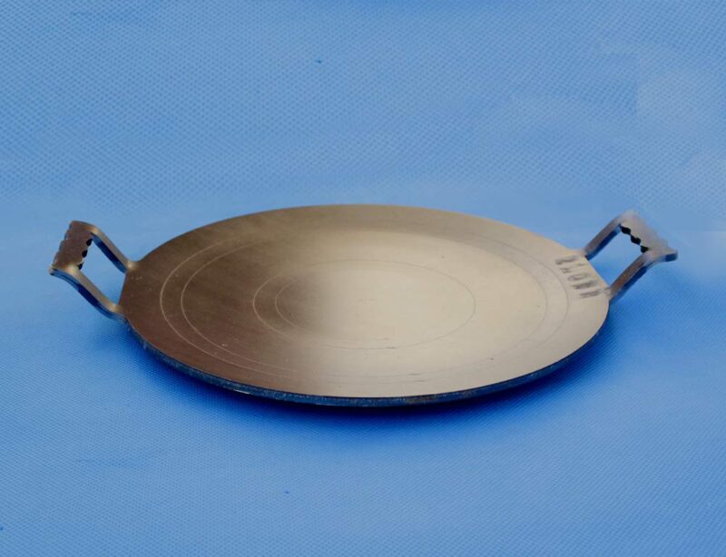 Nakshathra Pure Iron tawa for dosa/roti 12inch 5mm, Black (CONCAVE) - Image 3