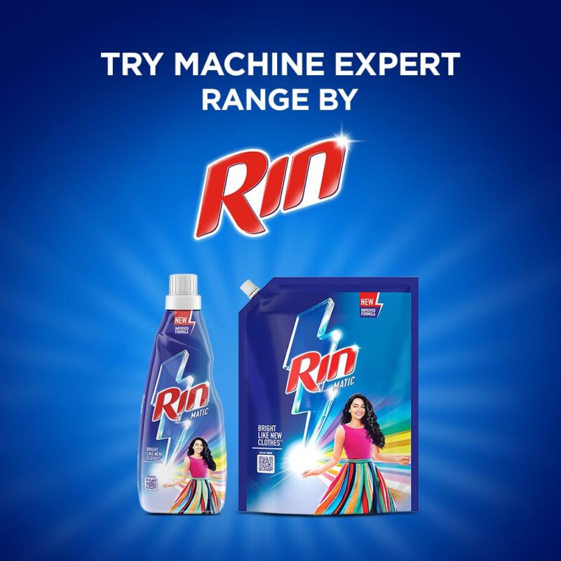 Rin Detergent Liquid Refill 2L Pouch, Designed for Dirt removal in Washing Machine for all kinds of clothes - Super Save Pack (Pack of 2) - Image 2