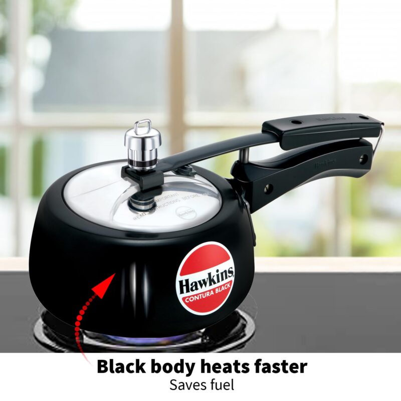 Hawkins Contura Black 1.5 litre Pressure Cooker - Image 10
