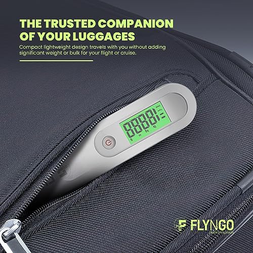 FLYNGO Weight Machine For Luggage Weighing Scale For Luggage Capable Up To 50 Kg With Lcd Display Luggage Scale For Bags, Travel, Flights, Home, Shop, Gas Cylinder (A1), Silver - Image 4