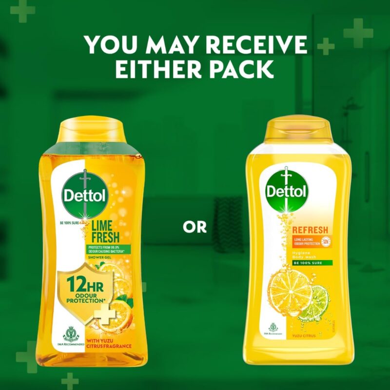 Dettol Body Wash and Shower Gel for Women and Men, Refresh (Pack of 3 - 250ml each) | Soap-Free Bodywash | 12h Complete Odour Protection - Image 3