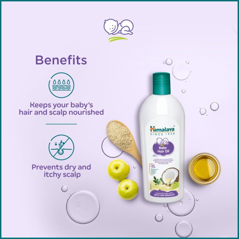 Himalaya Baby Hair Oil 200 ml(1 Count) - Image 4