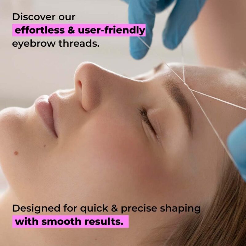 Organic Cotton Eyebrow Threading Thread Tool for Women - 10 Spools x 300 Meters - Thread for Eyebrows Threading - Upperlips Shaping - Forehead Chin Hair Removal Thread - Salon Spa Home by Zibell - Image 6