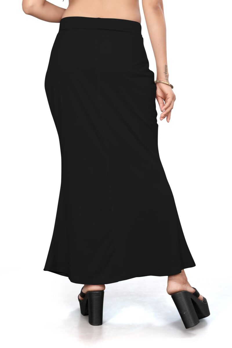 Yashika Present Lycra Saree Shapewear Petticoat for Women||Straight Fit Petticoat Saree Silhouette Shape Wear Dress for Saree|| AZ-YS-OG-Shaper Black-L - Image 5