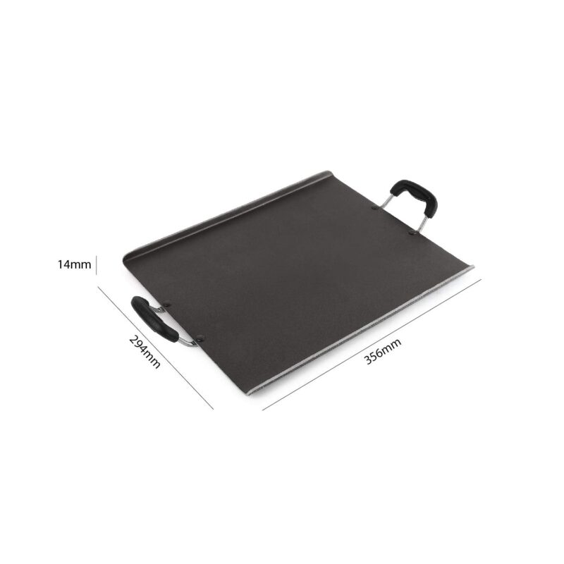 Cello Non Stick Square Patri Tawa Aluminium Hammertone | Sturdy handles & Gas Stove Base Multi-Purpose Tava | Dosa,Roti,Chapati Tawa | Black - Image 5