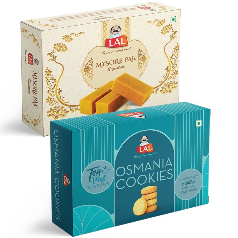 Mysore Pak 400g & Osmania Cookies 400g - Image 2