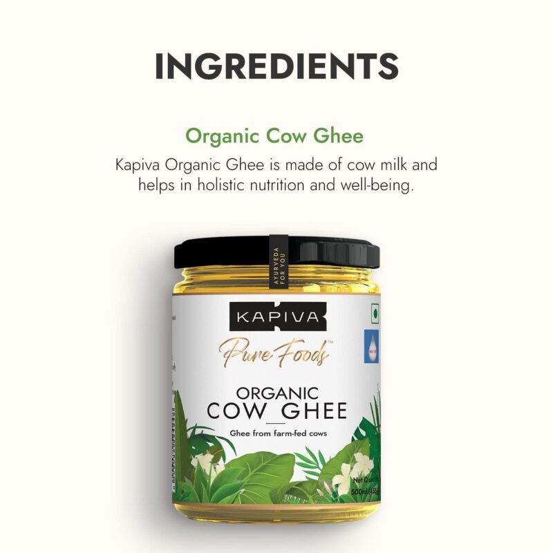 Kapiva 100% Organic Ghee - Good Fats For Healthy Heart - Keto Diet Friendly, 500 Ml - Image 7