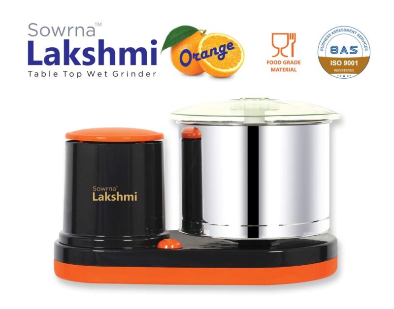 DGMR ENGG WORKS YJ666 150W Wet Grinder, Orange and Grey - Image 6