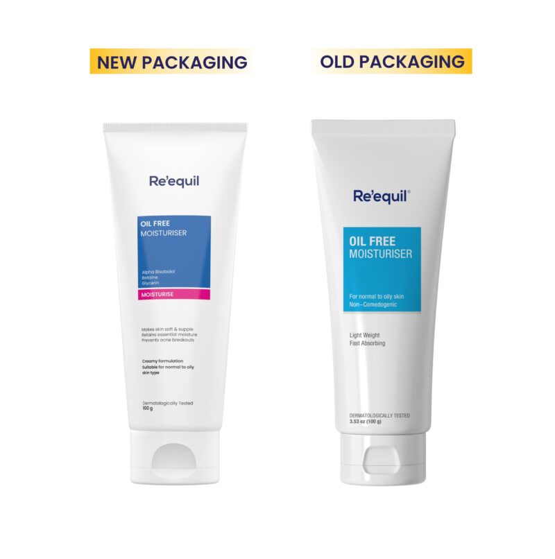 RE' EQUIL Oil Free Moisturiser | Lightweight Moisturizer For Face | Retains Essential Moisture | Prevents Acne Breakouts | Suitable For Normal, Oily & Combination Skin | 100G - Image 8