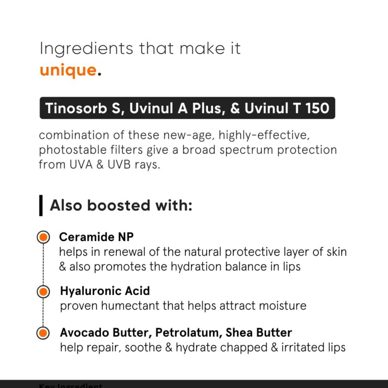 Minimalist Spf 30 Lip Balm With Ceramides & Hyaluronic Acid | Lip Protection & Nourishment | For Women & Men | 8 Gm, Off White - Image 6