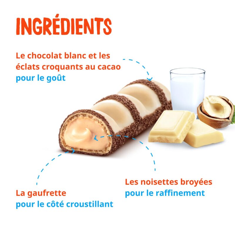 Kinder Bueno White Chocolate with Hazelnut (Pack of 3)*39g - Image 7