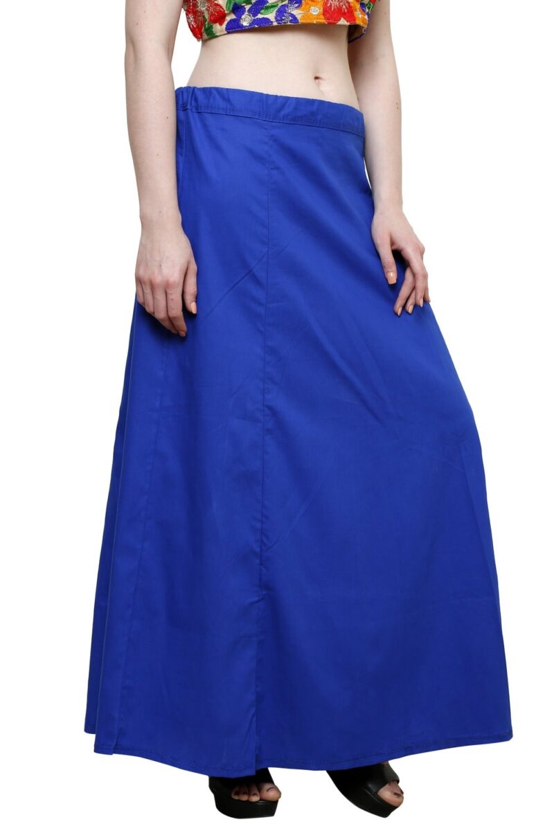 Pistaa's combo of Women's Soft Cotton Ink Blue and Dark Pink Color Best Readymade Inskirt Saree petticoats - Image 7