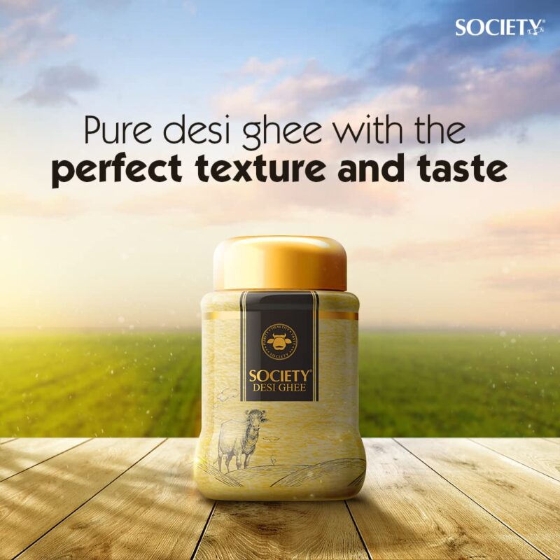 Society Tea | Desi Ghee | Rich Aroma & Granular Consistency | 1 Litre | Pack Of 1 - Image 3
