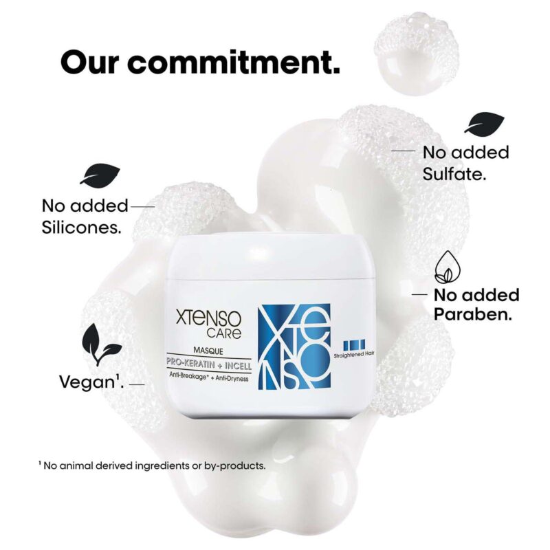 L'OREAL PROFESSIONNEL PARIS Xtenso Care Shampoo For Straightened Hair, 250 Ml |Xtenso Care Mask, 196 Gm | Shampoo & Mask For Starightened Hair, Pack Of 1 - Image 2