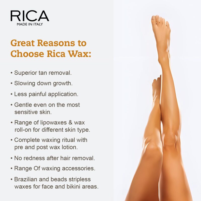 RICA Wax White Chocolate Roll-On Wax Kit For Women(Set Of 4 Refill Wax) 100 Ml - Image 5