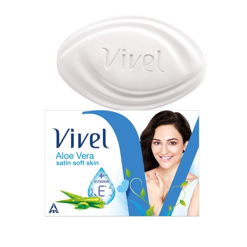 Vivel Aloe Vera Bathing Bar, 100g (Pack of 4) - Image 4