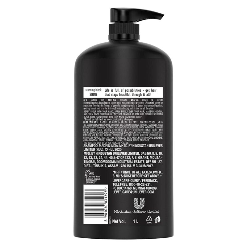 Sunsilk Stunning Black Shine Shampoo 1 ltr - Image 6